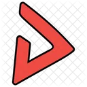 Triangle Arrow Recycle Symbol Triangle Logo Icon