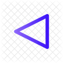 Triangle Arrow Left Arrow Arrows Icon