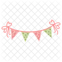 Triangle Bunting Bunting Banner Icon