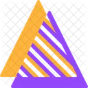 Triangle details purple and orange  Icon