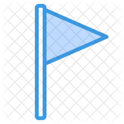 Triangle-flag Icon
