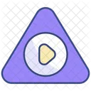 Triangle Play Sign Media Button Icon