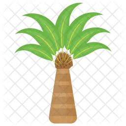 Triangle Palm Tree  Icon