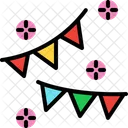 Triangle Party Flags Icon