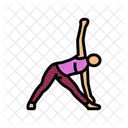 Triangle Pose Trikonasana Icon