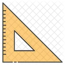 Triangle Ruler Scale Measurement Ruler Icon