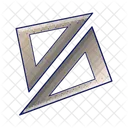 Ruler Triangle Ruler Arc Icon