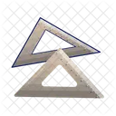 Ruler Triangle Ruler Arc Icon