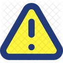 Triangle shaped caution sign  Icon