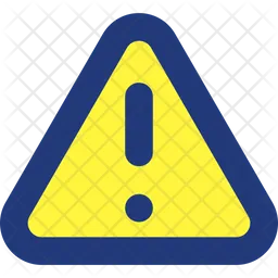 Triangle shaped caution sign  Icon