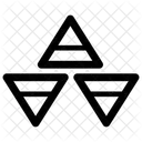 삼각형 선반 벽 선반 보관 캐비닛 아이콘