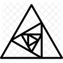 Triangle Triangle Spiral Sacred Geometry Icon