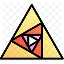 Triangle Triangle Spiral Sacred Geometry Icon
