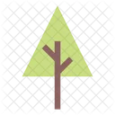Tree Icon Vector Geometric Shapes Symbol For Nature Ecology And Environment In A Flat Color Illustration Icon