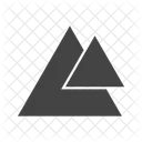 Triangles Two Icon