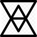 Triangles Pattern Neubrutalism Icon