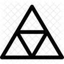 삼각형 패턴 모자이크 아이콘