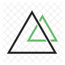 Triangles Two Icon