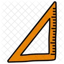 Righello Triangolare Scala Righello Di Misurazione Icon