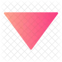 Triangular Down Arrow  Icon