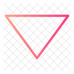 Triangular Down Arrow  Icon