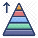 Triangular Pyramid Chart Graphical Representation Data Visualization Icon
