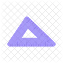 Triangular Ruler Ruler Tool Icon