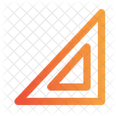 Triangular Ruler Measure Geometry Icon