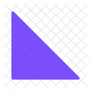 Trangle Direita Angulo Ícone