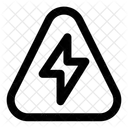 Triangulo De Electricidad Simbolo Senal Icono