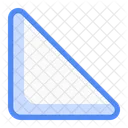 Triangulo Rectangulo Forma Forma De Diseno Icono