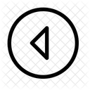 Triangulo Derecho Circulo Anterior Triangulo Izquierda Icono