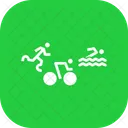 Triathlon Athletics Paralympic Icon