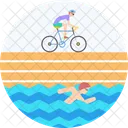 철인 3 종경기 수영 육상 아이콘