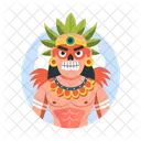 Tribal Leader Character Tribal Icon