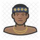 Tribesman Man Traditional Icon