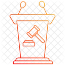Tribune Podium Lautsprecher Symbol