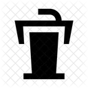 Tribune Vortrag Symbol