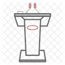 Tribune Rede Leistung Symbol