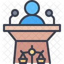 Tribunal Courtroom Legal Icon