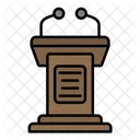 Podium Speaker Speech Icon