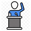 Tribune Podium Speaker Icon