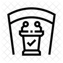 Tribune Speech Conference Icon