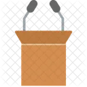 Podium Speaker Speech Icon