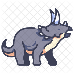 Triceratops Icon Of Colored Outline Style Available In Svg Png Eps Ai Icon Fonts