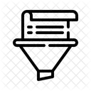 Trichter Dokument Filter Symbol