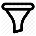 Trichter Filtration Extraktion Symbol