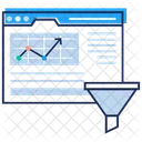 Trichteranalyse Trichterdiagramm Konversionsrate Symbol