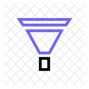 Trichterdiagramm Konversionsrate Business Intelligence Symbol