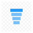 Trichterdiagramm Konversionsrate Business Intelligence Symbol